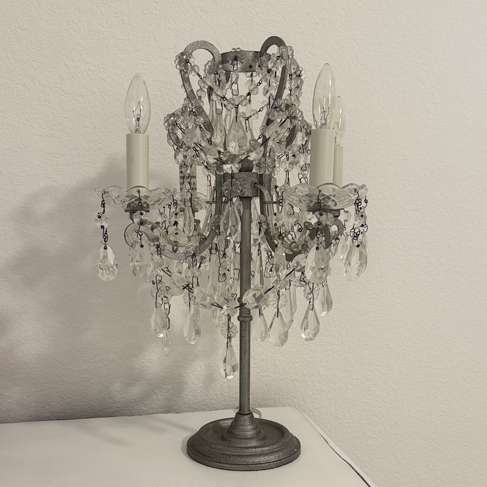RH Crystal Bedside Lamp